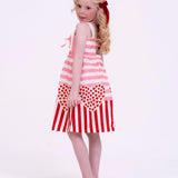 Vestido com estampa True Love infantil feminino Antonita para meninas de 4 a 16 anos