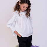 Bata com detalhes na gola infantil feminino Antonita para meninas 