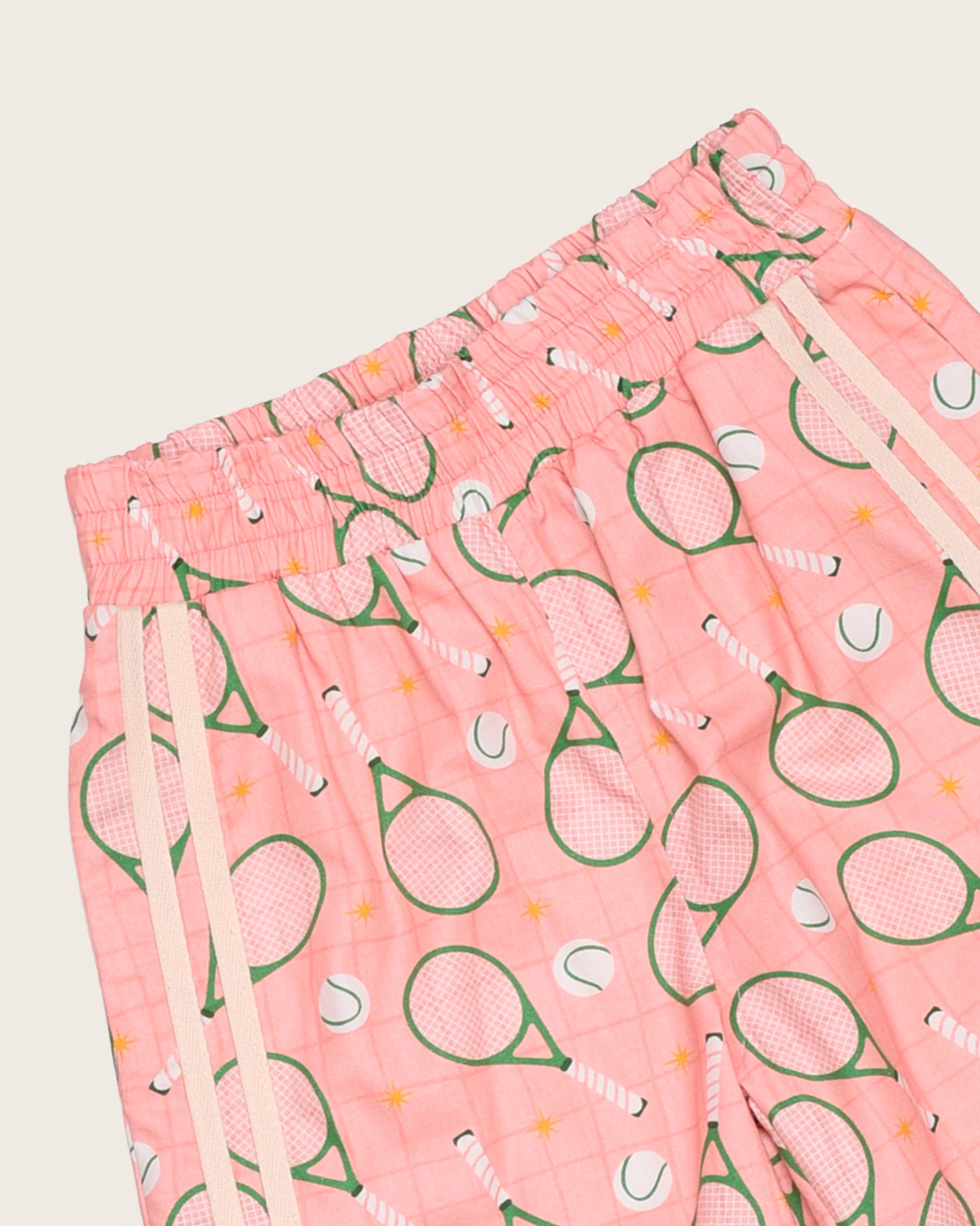 Conjunto com estampa de raquetes de tênis infantil feminino Antonita para meninas