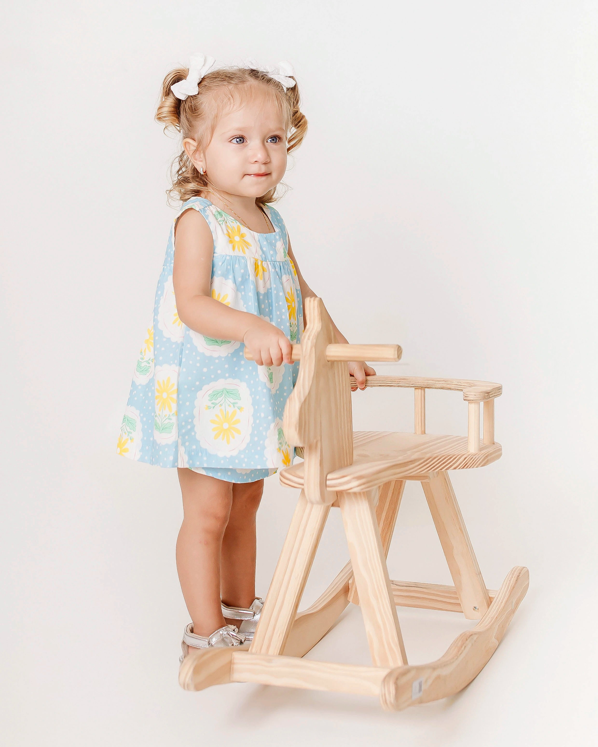 Conjunto com estampa floral infantil feminino Antonita para meninas de 0 a 3 anos