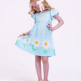 Vestido com estampa floral Camafeu infantil feminino Antonita para meninas de 2 a 10 anos