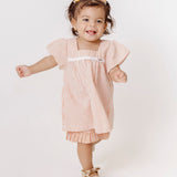 Conjunto com blusa de alças e saia estampada infantil feminino Antonita para meninas de 0 a 3 anos