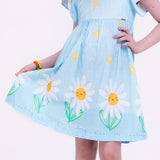 Vestido com estampa floral Camafeu infantil feminino Antonita para meninas de 2 a 10 anos