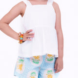Conjunto com estampa Camafeu infantil feminino Antonita para meninas de 2 a 10 anos