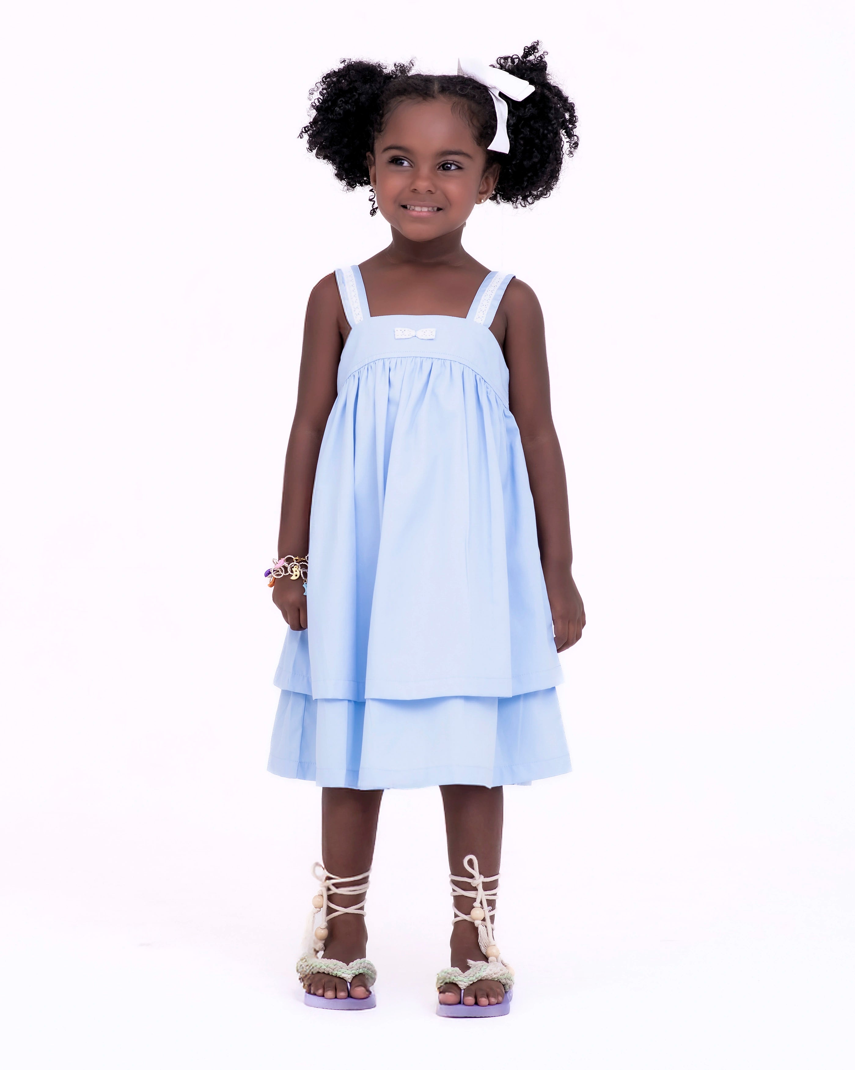 Vestido com estampa Sweet infantil feminino Antonita para meninas de 4 a 16 anos