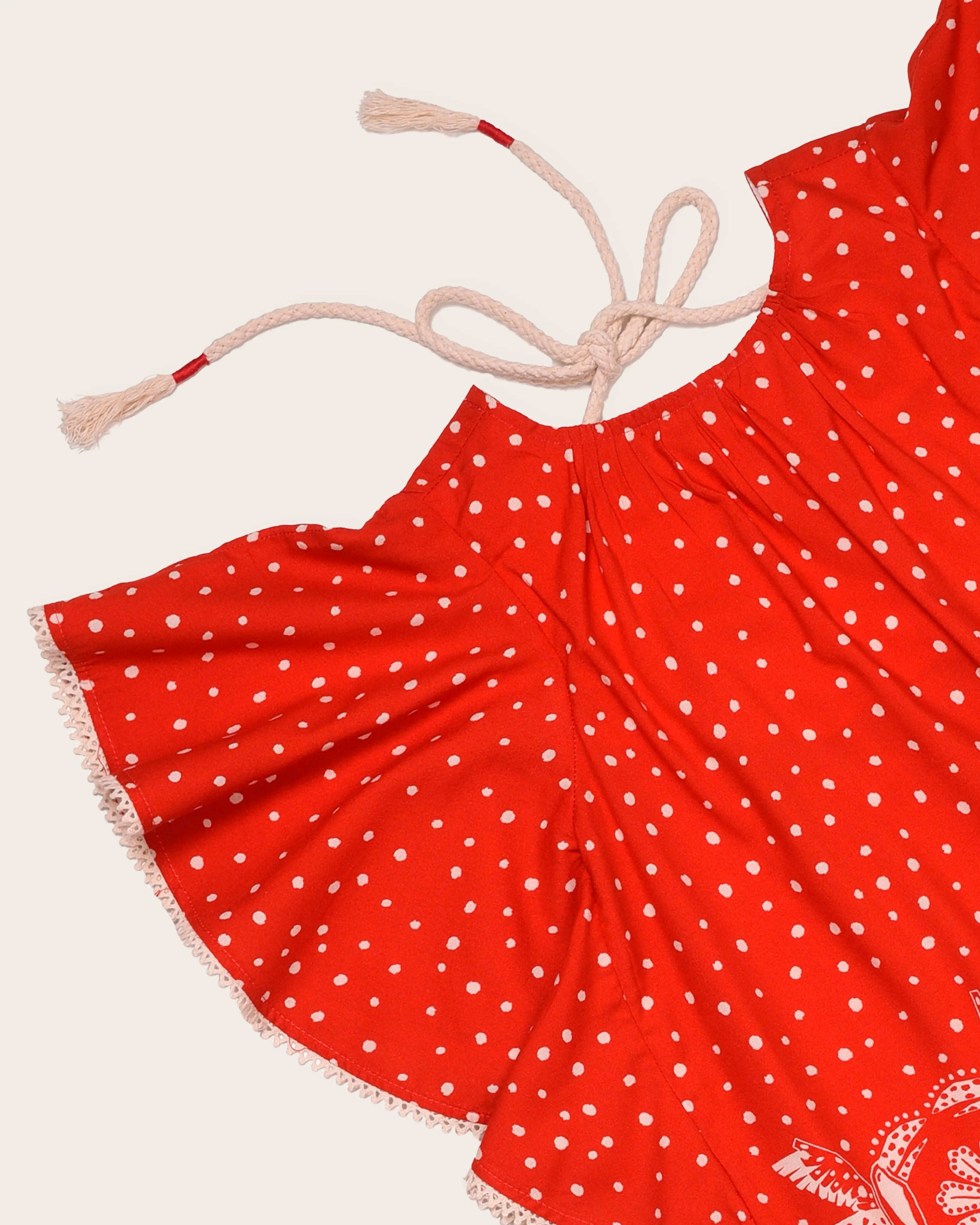 Vestido curto com estampa Tukee Red infantil feminino Antonita para meninas