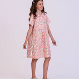 Vestido capuz com estampa tennis infantil feminino Antonita para meninas 