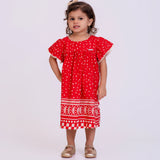 Vestido curto com estampa Tukee Red infantil feminino Antonita para meninas