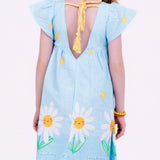 Vestido com estampa floral Camafeu infantil feminino Antonita para meninas de 2 a 10 anos