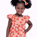 Conjunto com estampa Tomatinhos infantil feminino Antonita para meninas de 2 a 10 anos