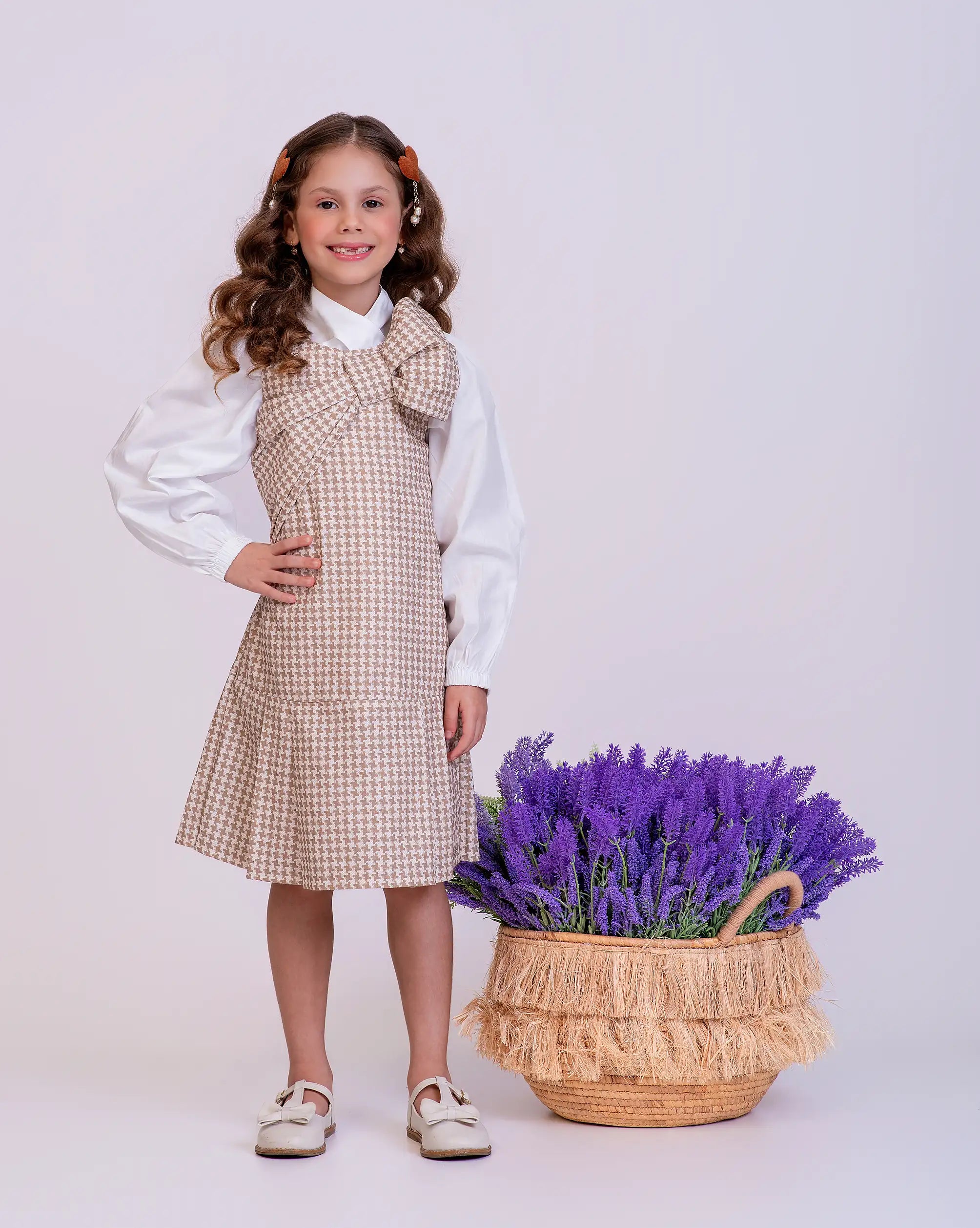 Vestido com estampa Provance infantil feminino Antonita para meninas 