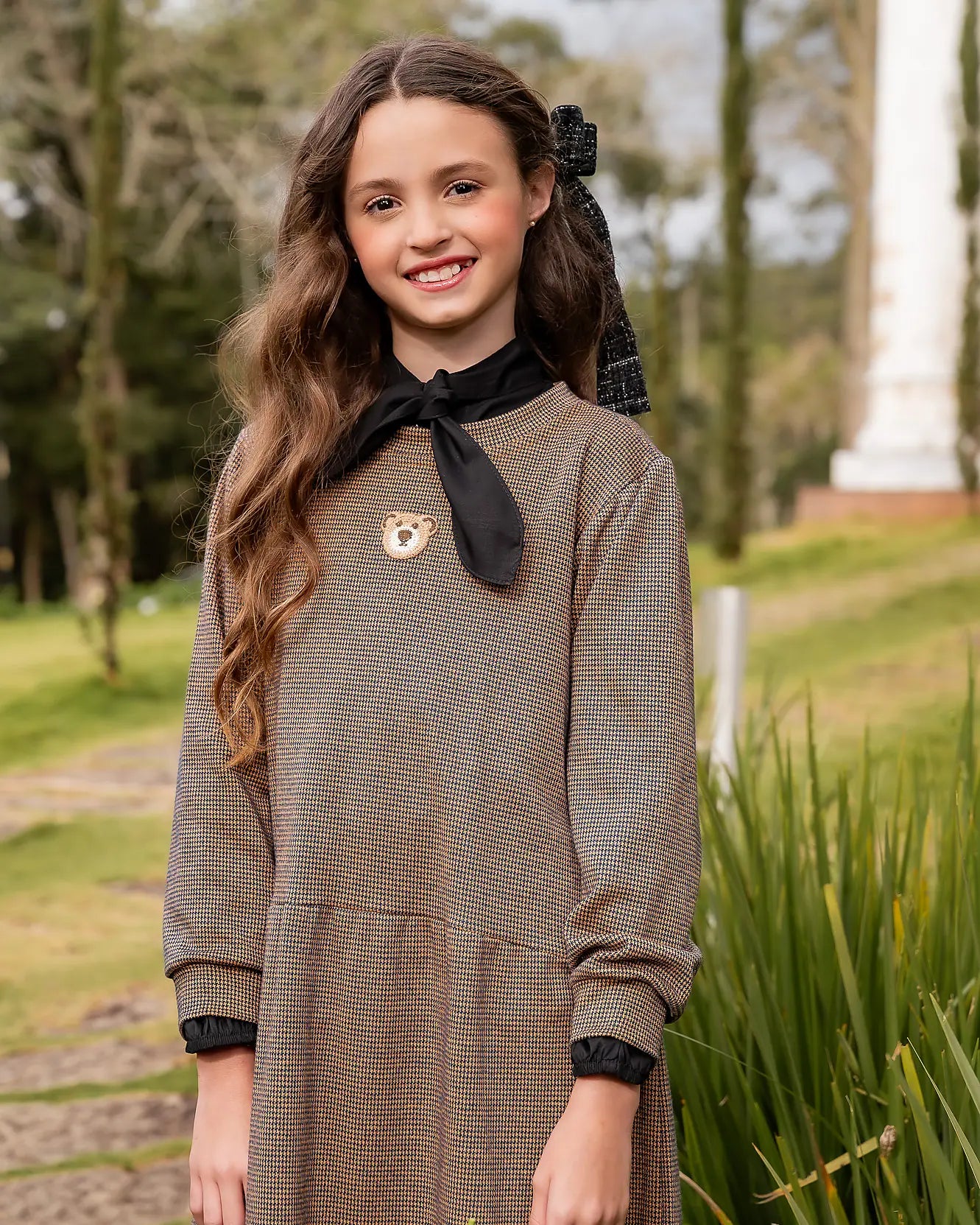 Vestido com estampa Explorer infantil feminino Antonita para meninas 