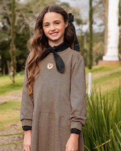 Vestido com estampa Explorer infantil feminino Antonita para meninas 
