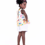Conjunto com estampa Meta Color infantil feminino Antonita para meninas de 2 a 10 anos