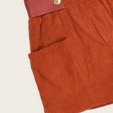 Short com detalhe em couro infantil feminino Antonita para meninas
