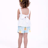Conjunto com estampa Camafeu infantil feminino Antonita para meninas de 2 a 10 anos