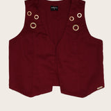 Conjunto com blusa cropped e calça ampla infantil feminino Antonita para meninas 