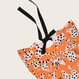 Vestido curto com estampa Gataiada infantil feminino Antonita para meninas de 2 a 10 anos