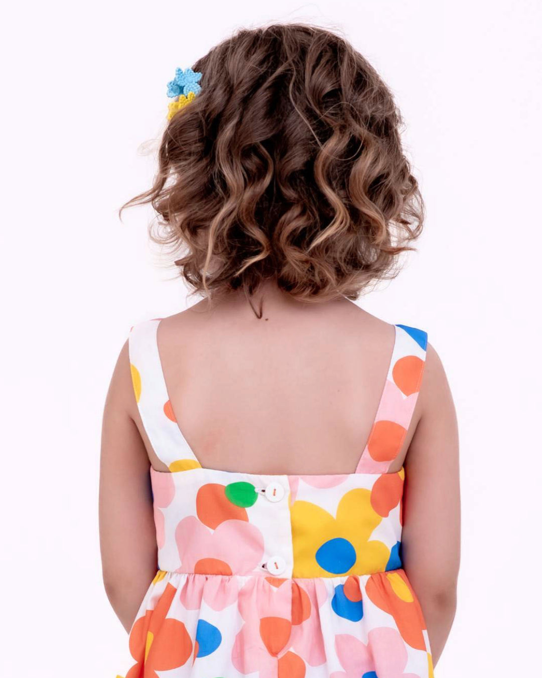Vestido com estampa Florescer infantil feminino Antonita para meninas de 4 a 16 anos
