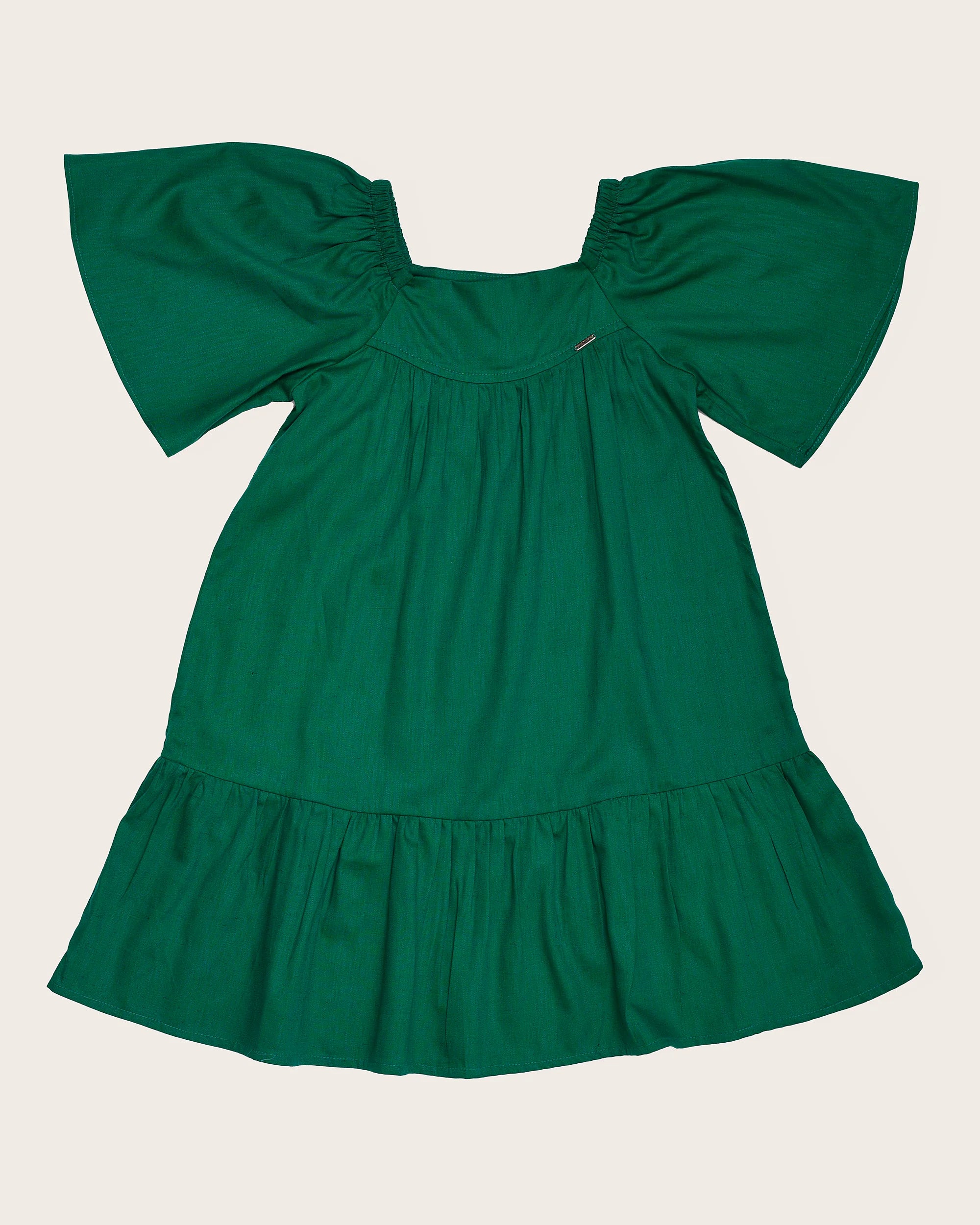 Vestido com mangas bufantes infantil feminino Antonita para meninas 