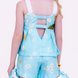 Conjunto com estampa Dia Perfeito infantil feminino Antonita para meninas de 2 a 10 anos