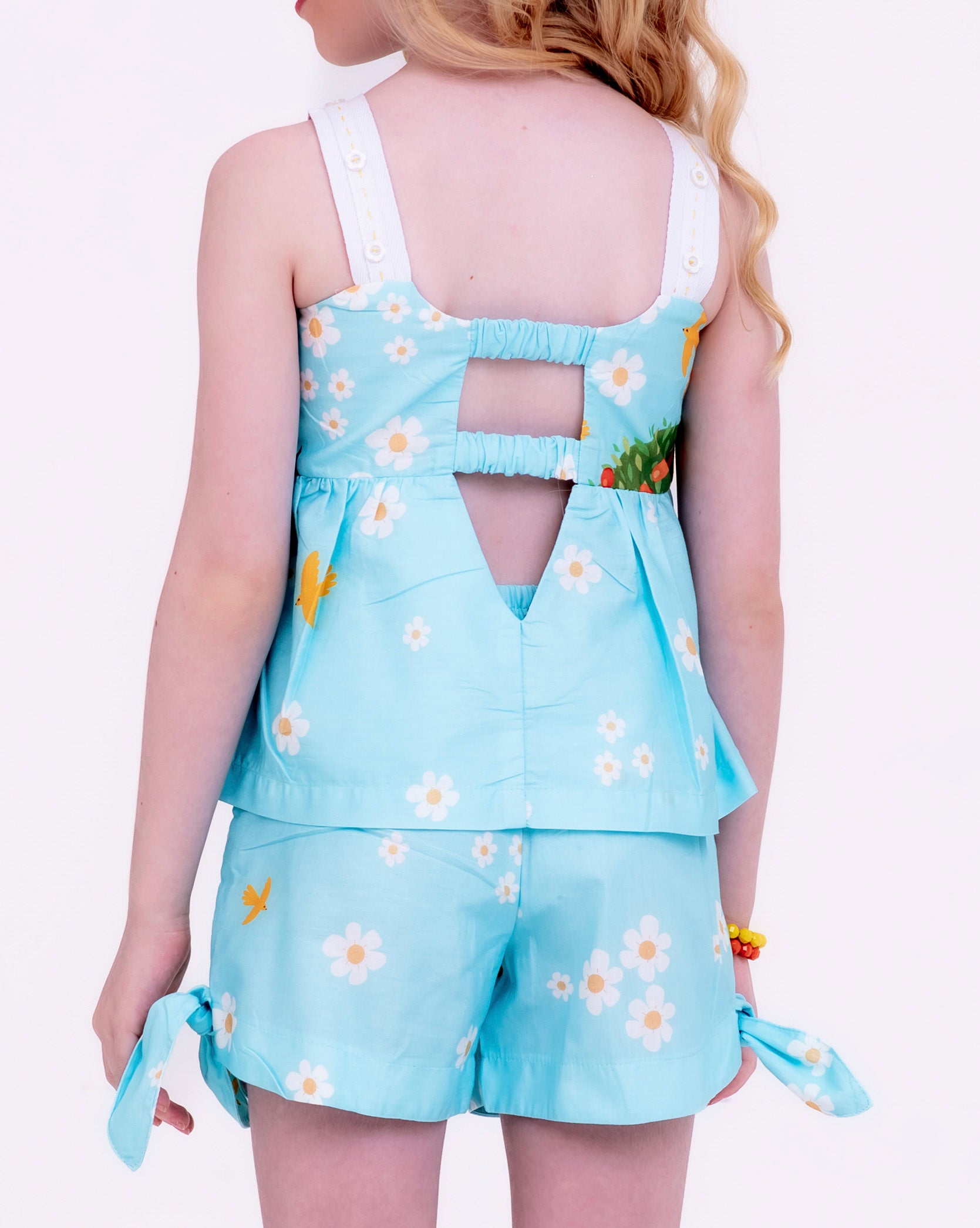 Conjunto com estampa Dia Perfeito infantil feminino Antonita para meninas de 2 a 10 anos