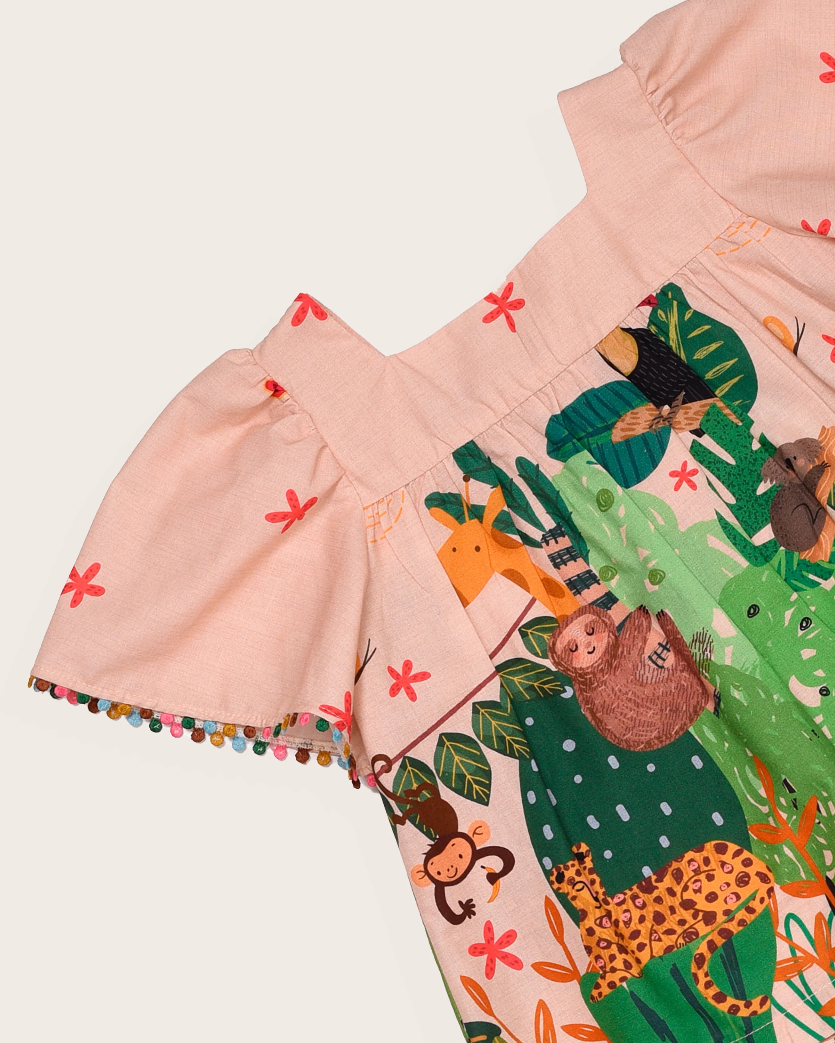 Conjunto com estampa Amazonia infantil feminino Antonita para meninas