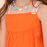 Vestido Infantil Feminino Coral Antonita