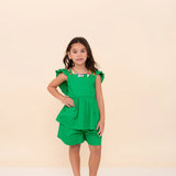 Conjunto Infantil Feminino Verde Antonita