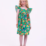 Vestido com estampa Bela Arte infantil feminino Antonita para meninas de 4 a 16 anos