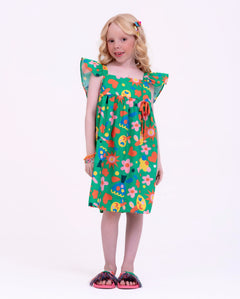Vestido com estampa Bela Arte infantil feminino Antonita para meninas de 4 a 16 anos