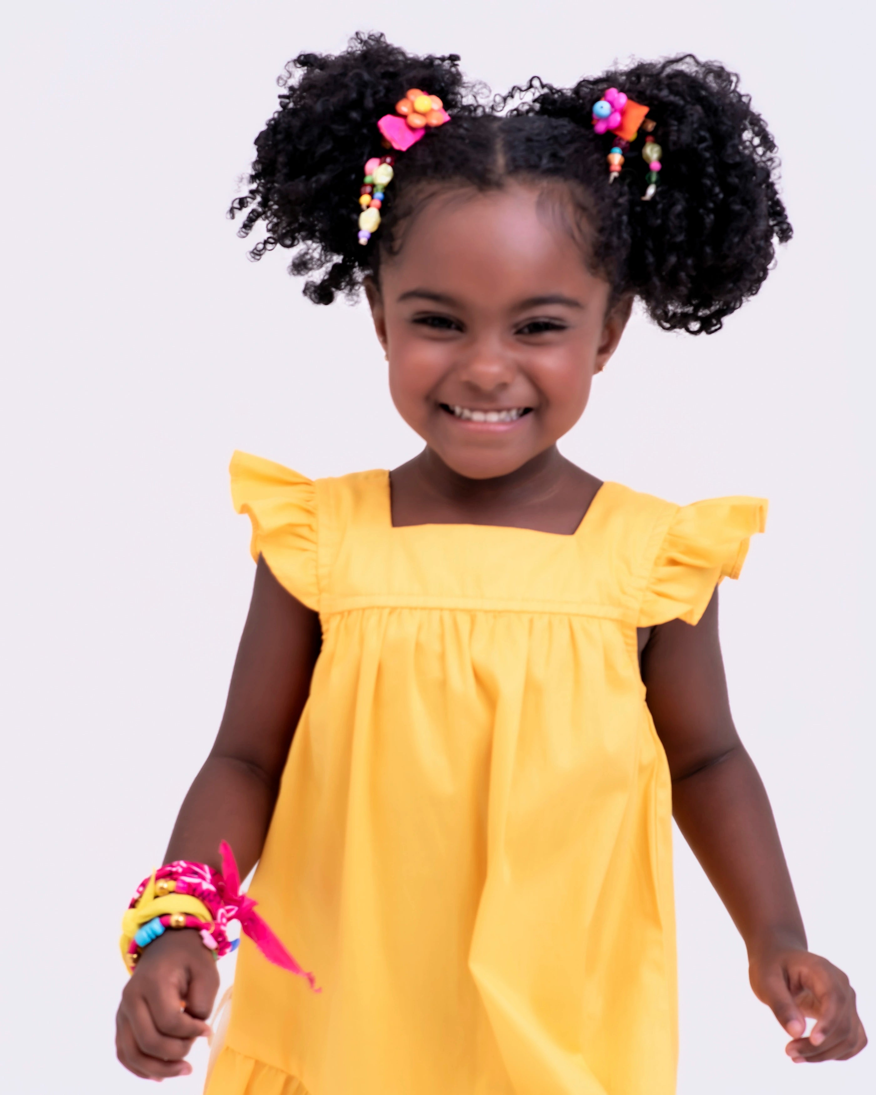 Vestido curto com estampa Buque De Flores infantil feminino Antonita para meninas de 4 a 16 anos
