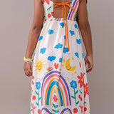 Vestido Infantil Feminino Festa Dos Bichos Antonita