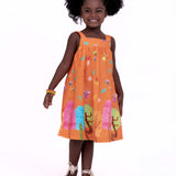Vestido curto com estampa Dia de Verão infantil feminino Antonita para meninas de 2 a 10 anos