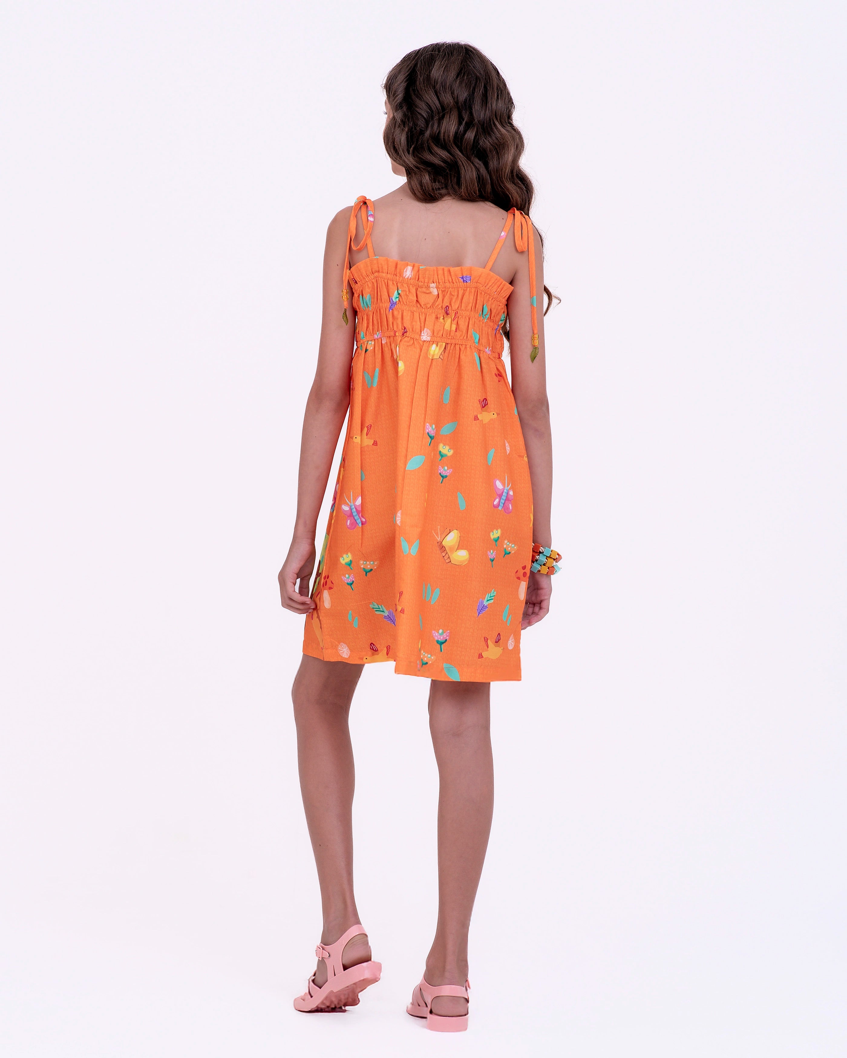 Vestido leve com estampa Dia de Verão infantil feminino Antonita para meninas de 10 a 16 anos