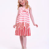 Vestido com estampa True Love infantil feminino Antonita para meninas de 4 a 16 anos