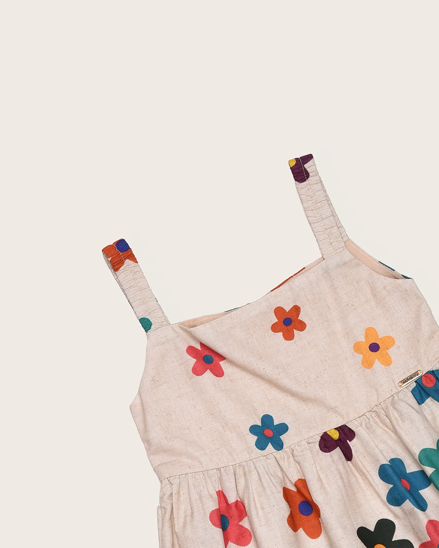 Vestido curto com estampa floral infantil feminino Antonita para meninas de 2 a 10 anos