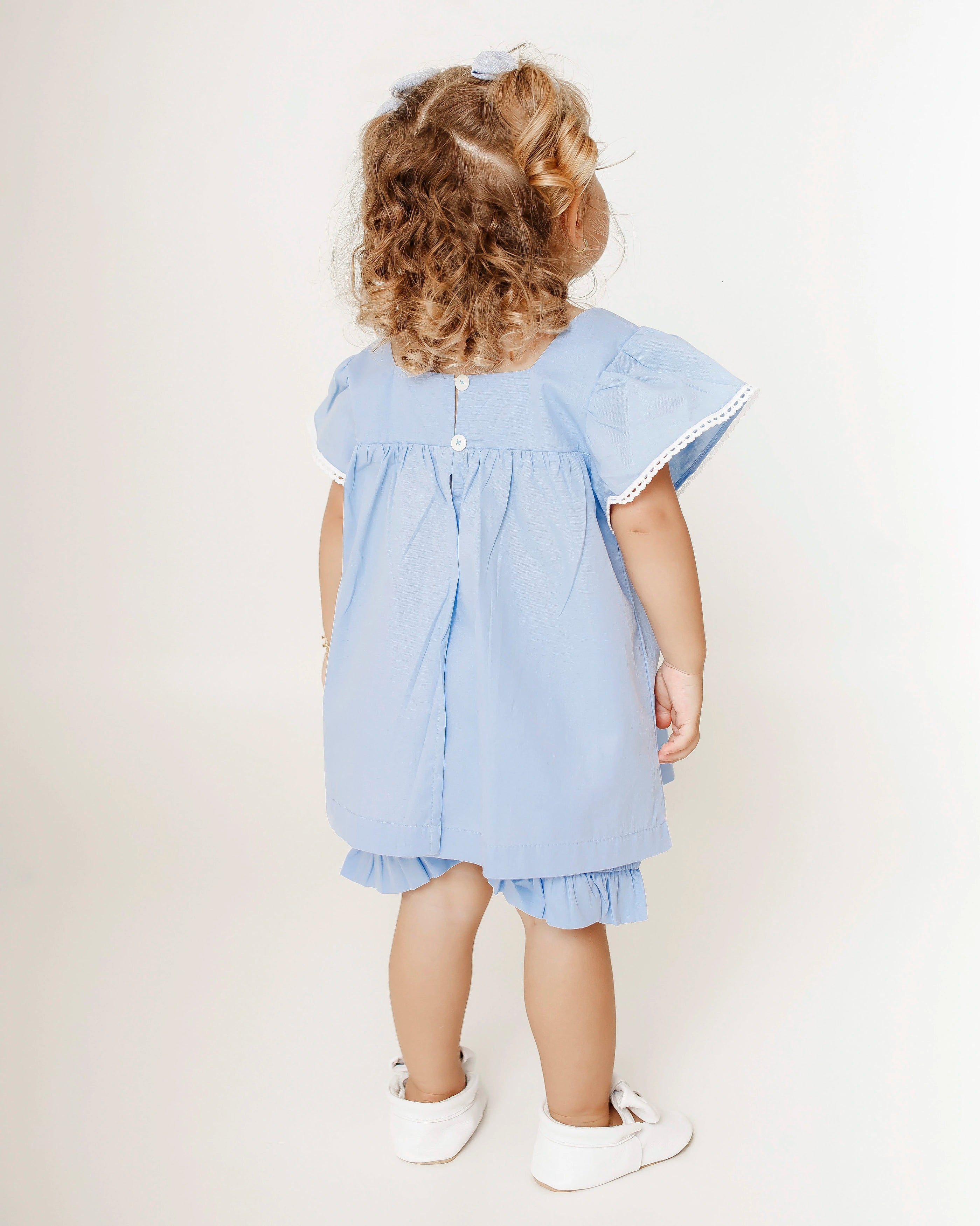 Conjunto com blusa e short infantil feminino Antonita para meninas de 2 a 10 anos