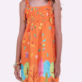 Vestido leve com estampa Dia de Verão infantil feminino Antonita para meninas de 10 a 16 anos