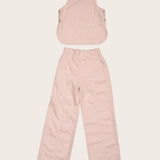 Conjunto com blusa rosa e calça infantil feminino Antonita para meninas 