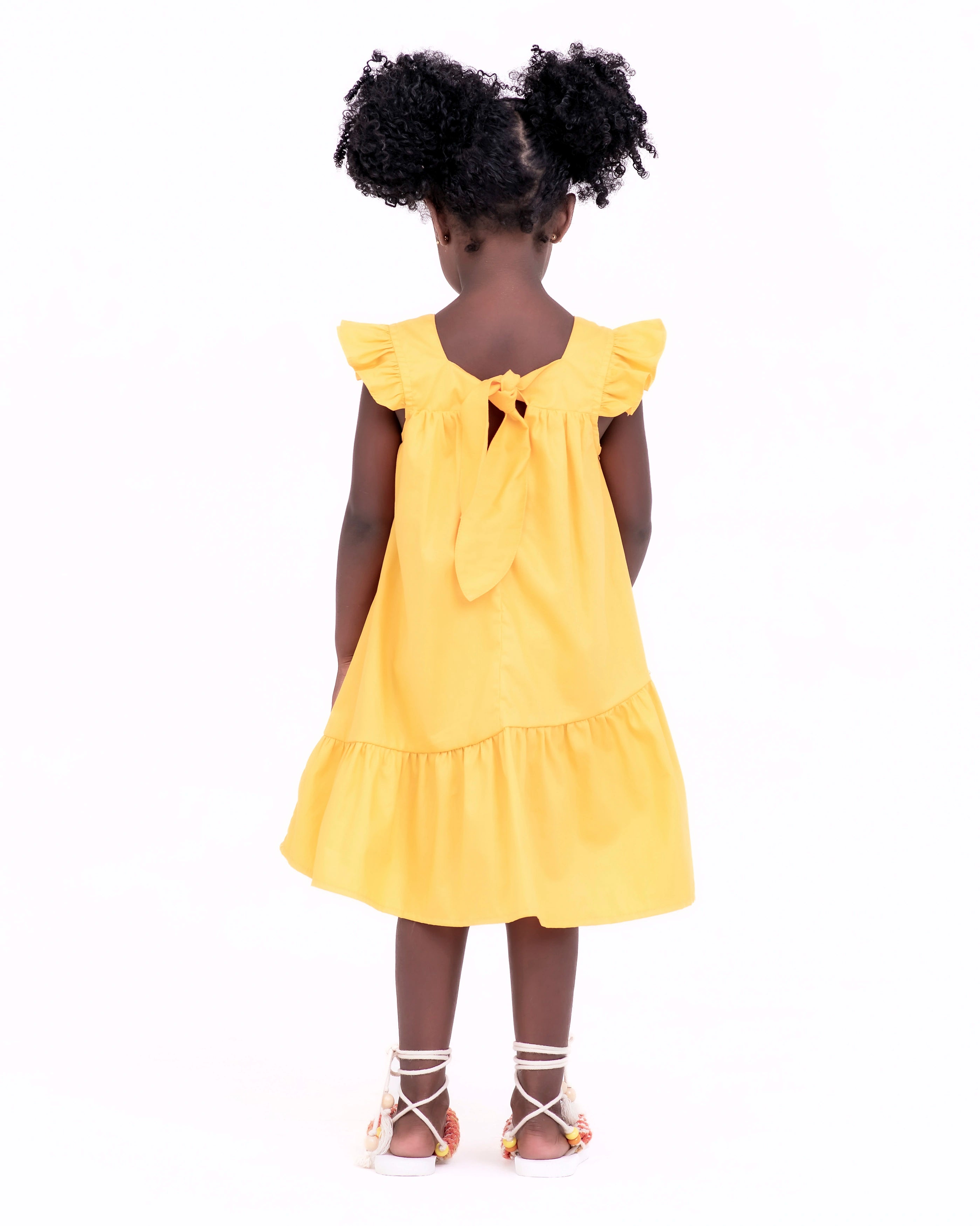 Vestido curto com estampa Buque De Flores infantil feminino Antonita para meninas de 4 a 16 anos