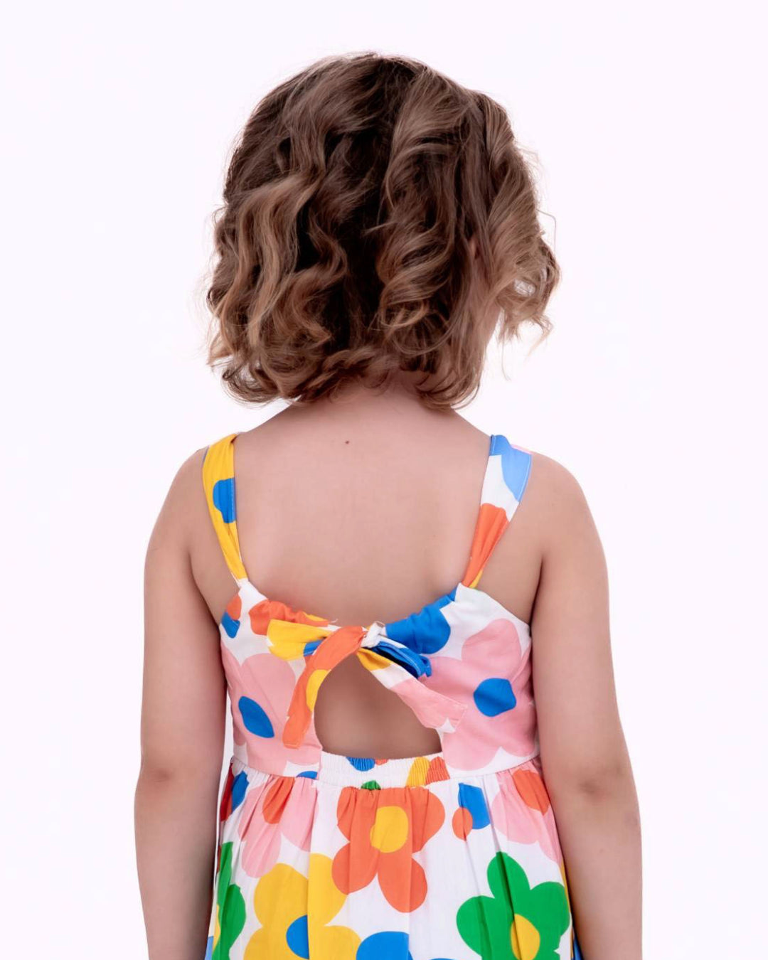 Vestido curto com estampa Florescer infantil feminino Antonita para meninas de 2 a 10 anos