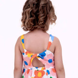 Vestido curto com estampa Florescer infantil feminino Antonita para meninas de 2 a 10 anos