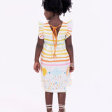 Vestido com estampa Chuva E Sol infantil feminino Antonita para meninas de 2 a 10 anos