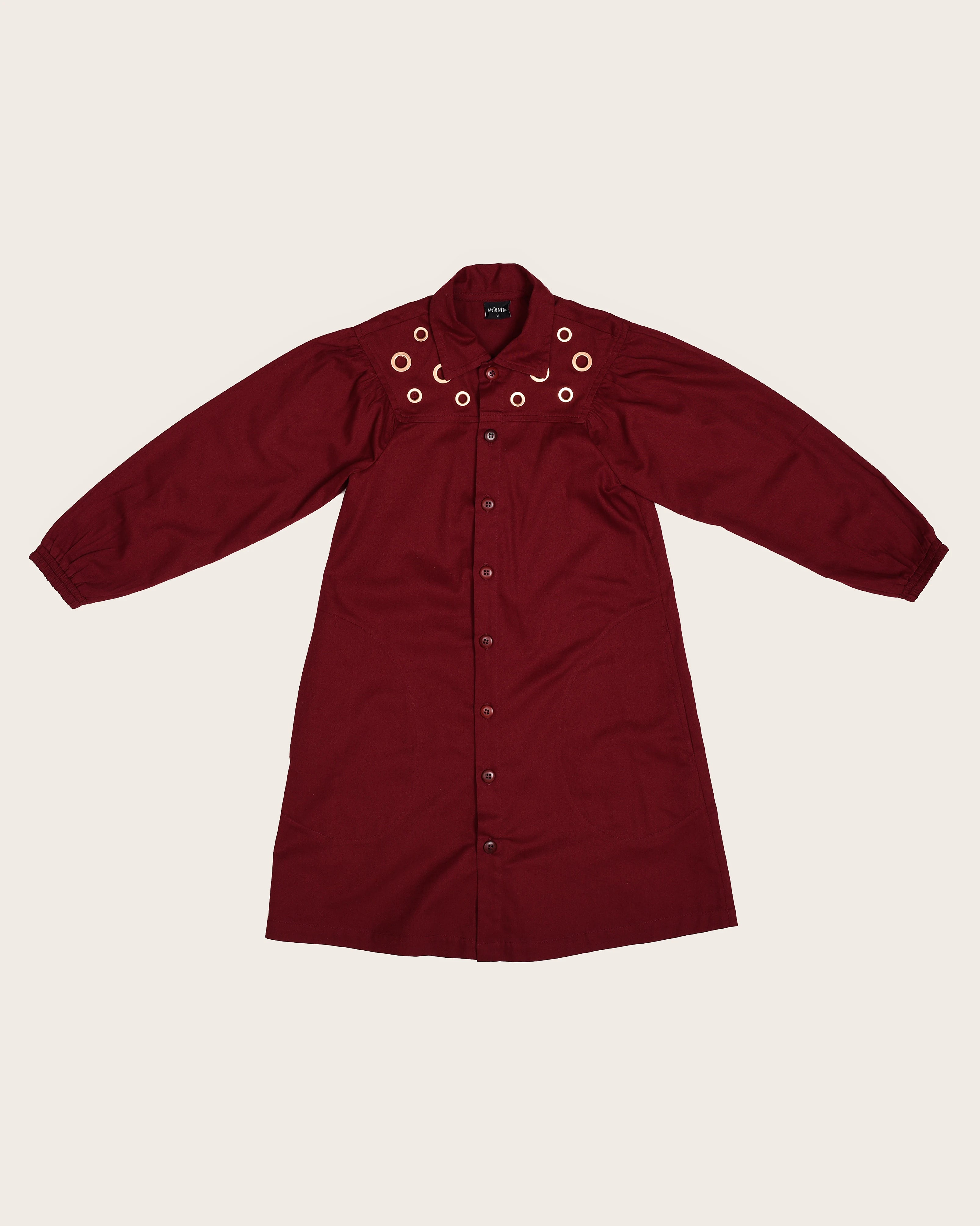 Vestido elegante com detalhe em anéis infantil feminino Antonita para meninas