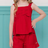 Conjunto Infantil Feminino Red Velvet Antonita