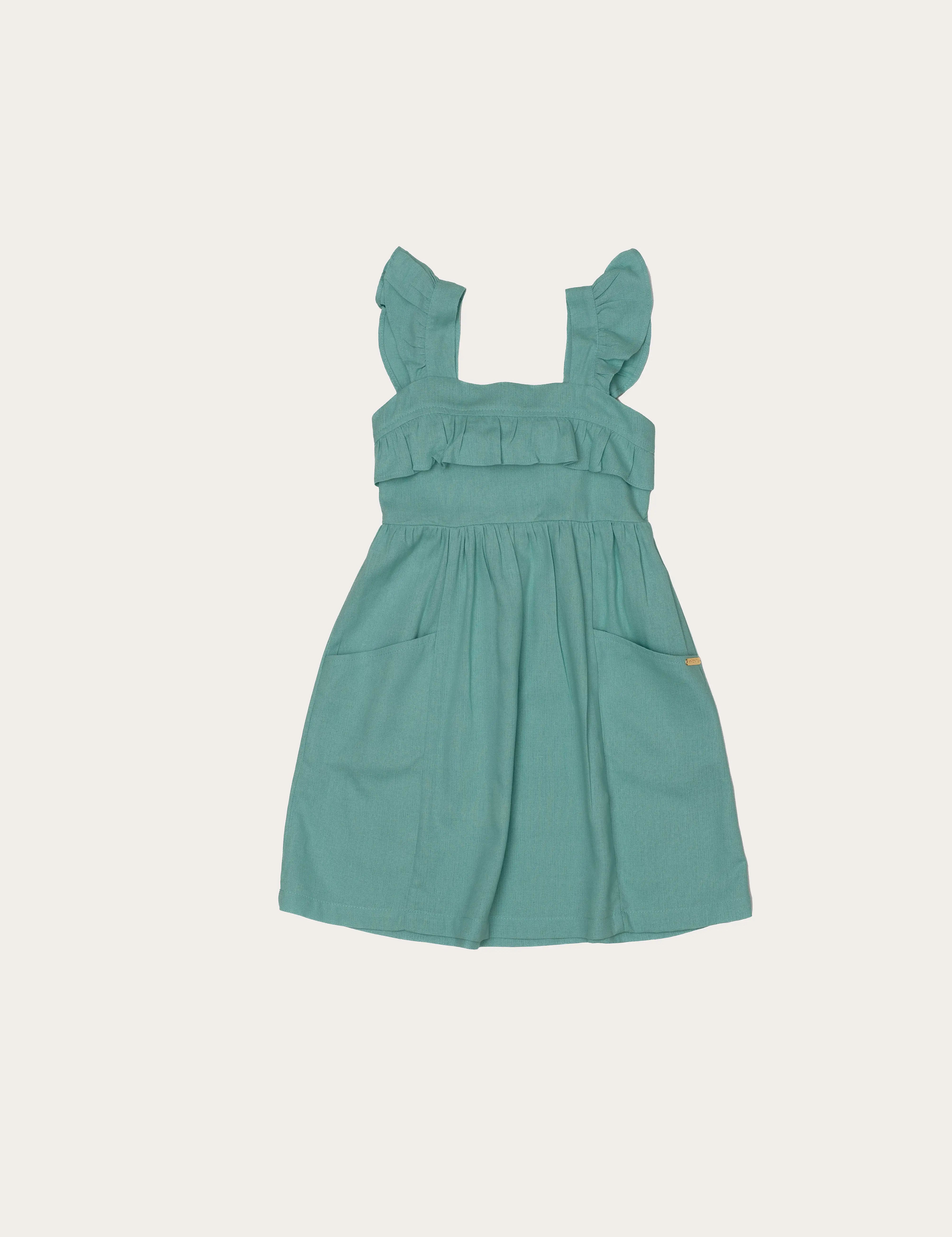 Vestido Infantil Feminino Linho Sweet Antonita