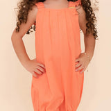 Romper infantil feminino cores em linho