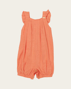Romper infantil feminino cores em linho