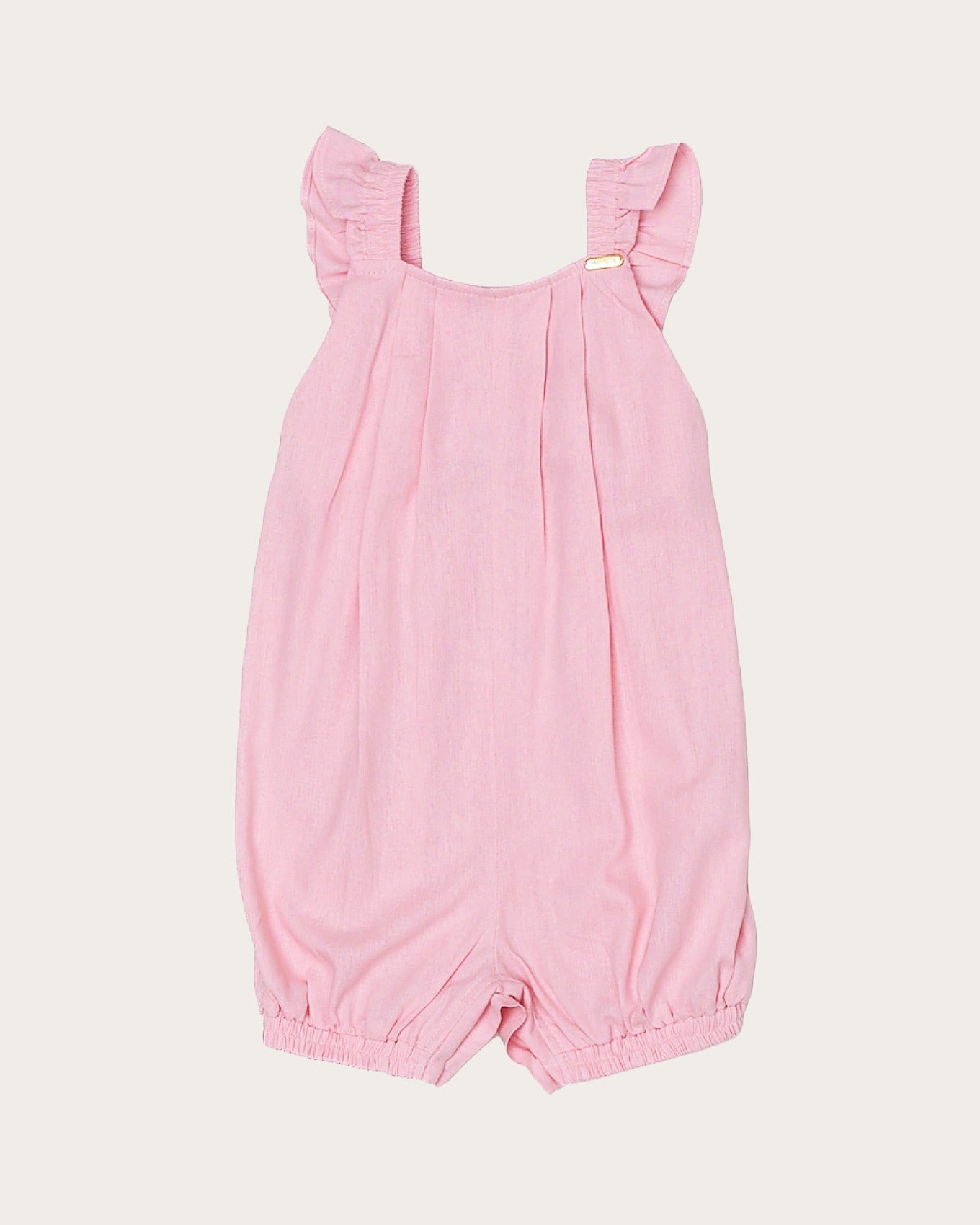 Romper infantil feminino cores em linho